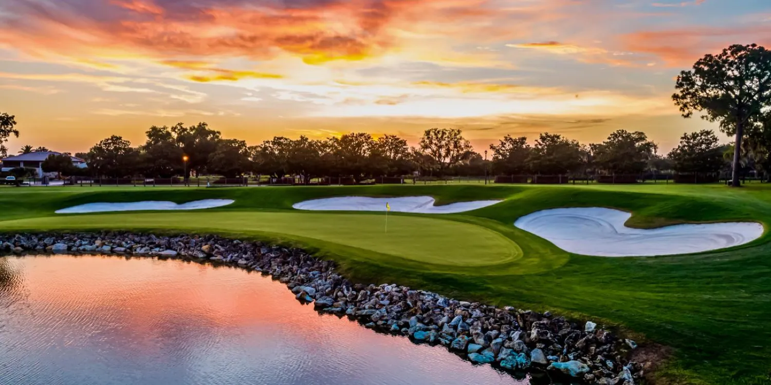 Arnold Palmer Bay Hill Club Lodge with palm trees Orlando Florida