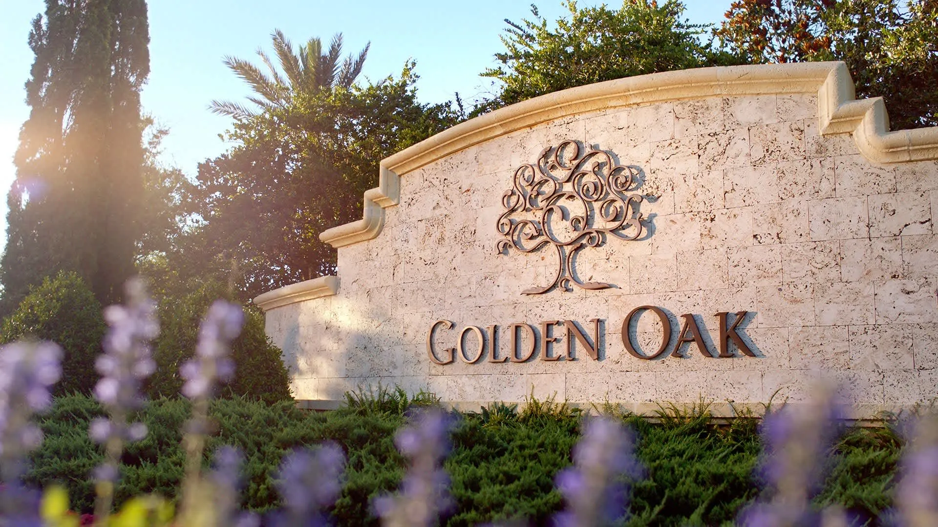 Golden Oak entrance sign at Walt Disney World Resort