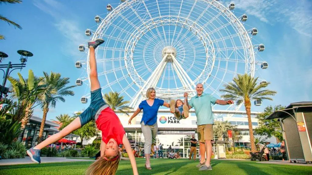 Family enjoying Icon Park in Orlando