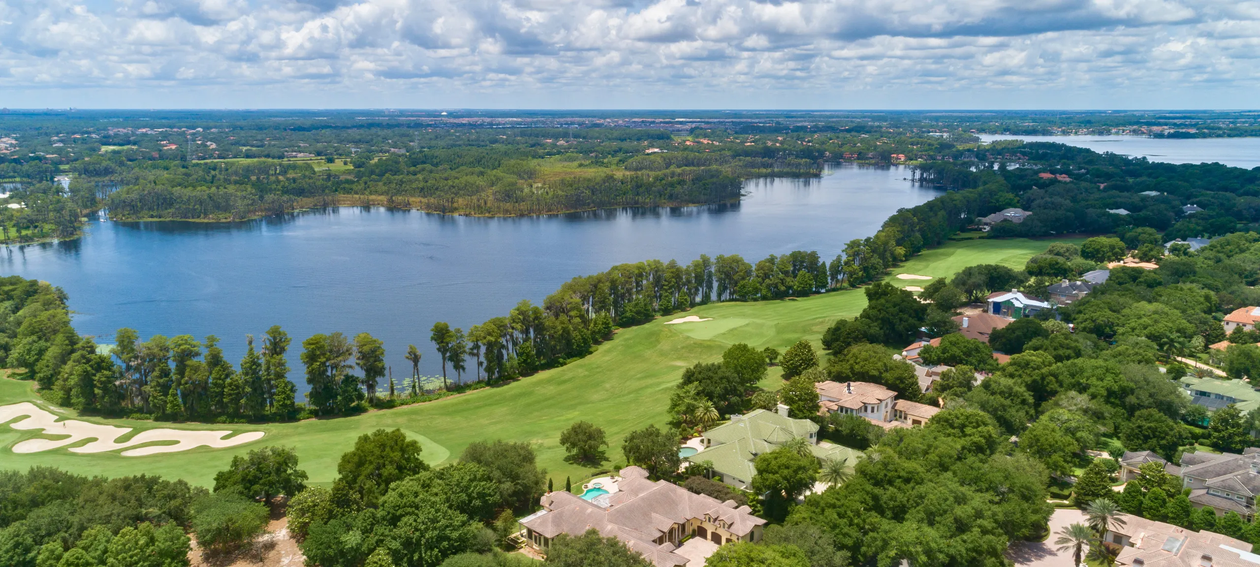 Aerial view of Isleworth golf course