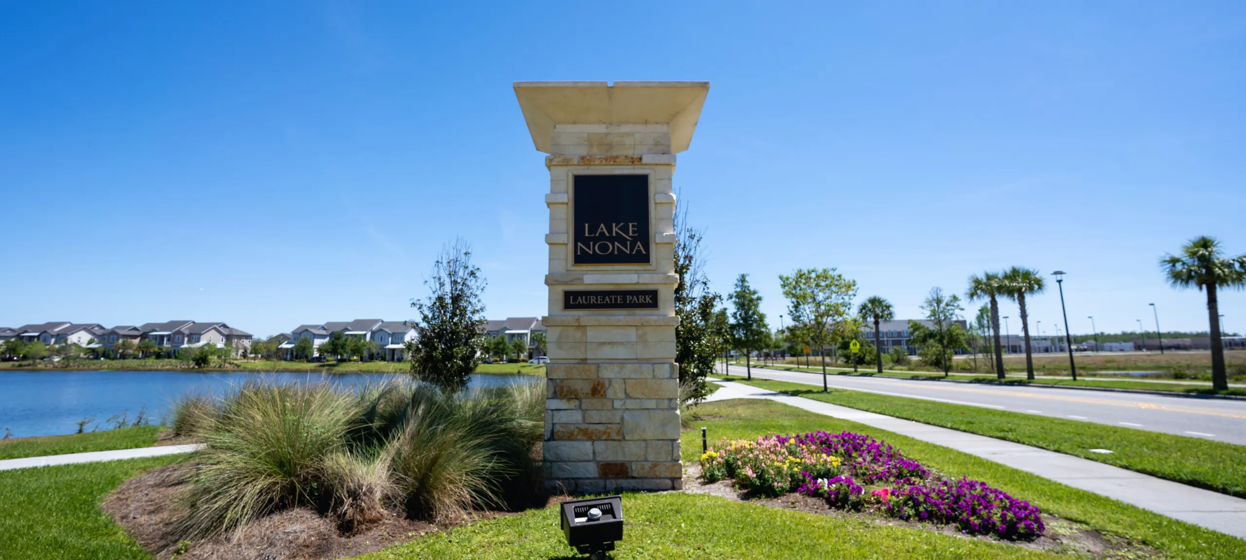Laureate Park entrance and community in Lake Nona Orlando