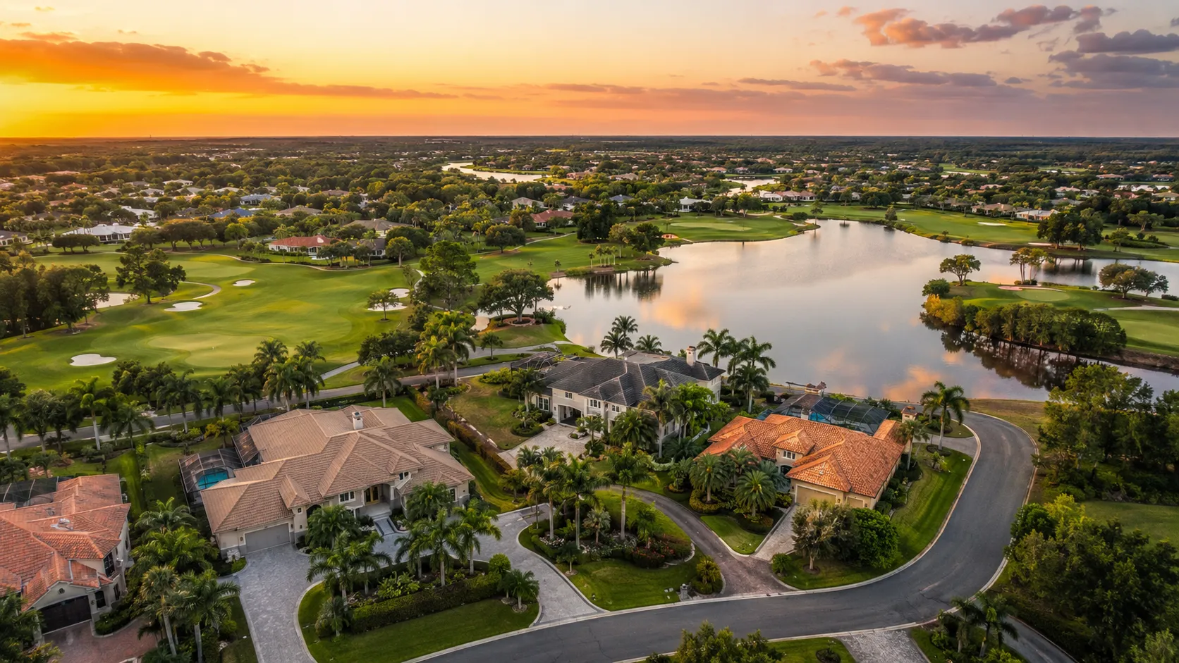 Exterior of a luxury new construction home in Orlando Florida