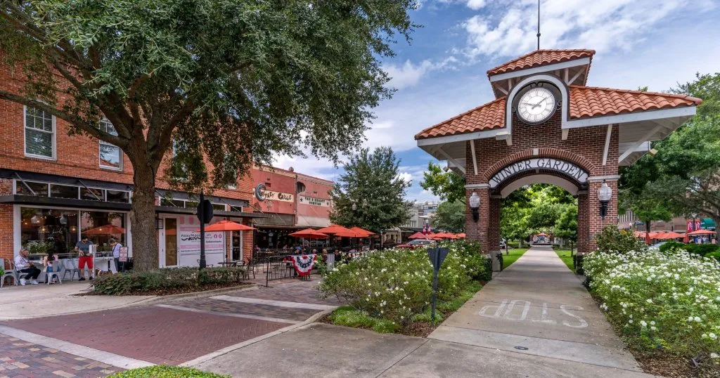 West Orange Trail biking and walking path in Winter Garden Florida
