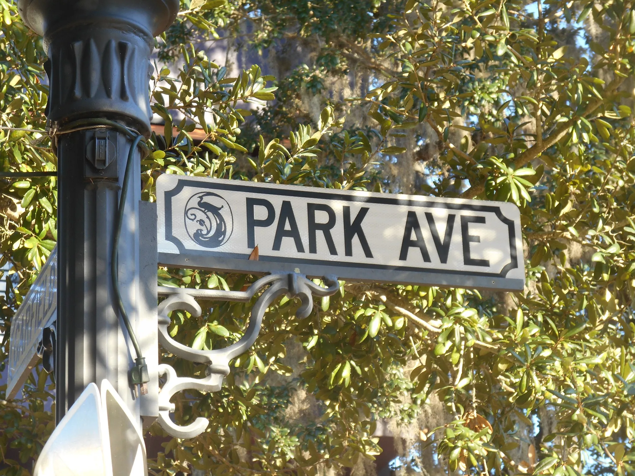 Welcome to Winter Park Park Avenue sign